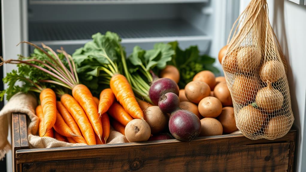 optimal root vegetable storage