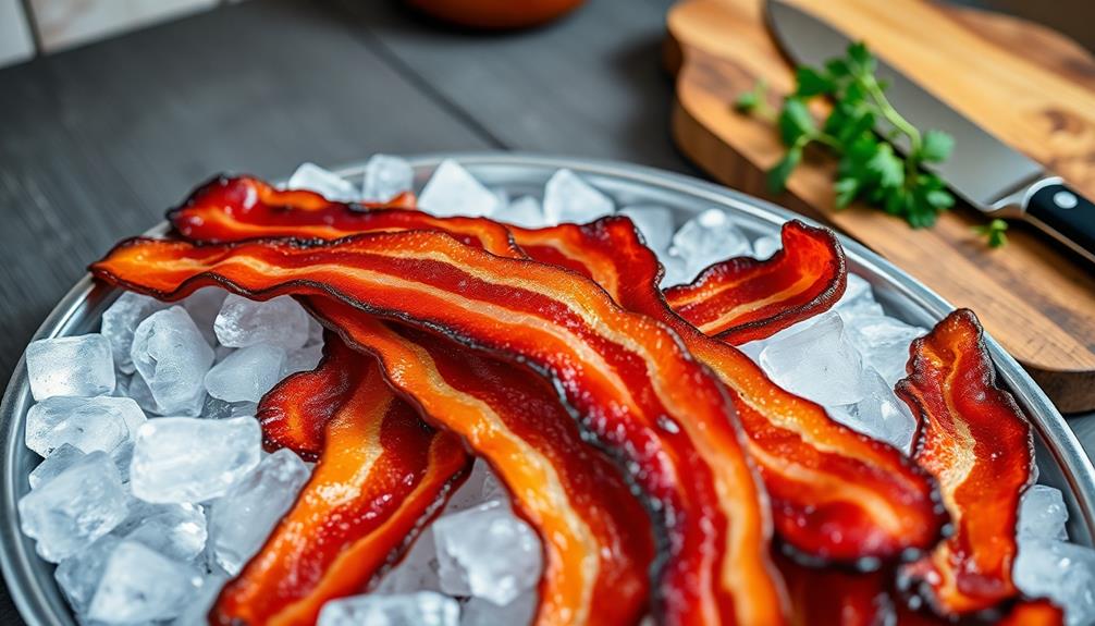 cooking with frozen bacon