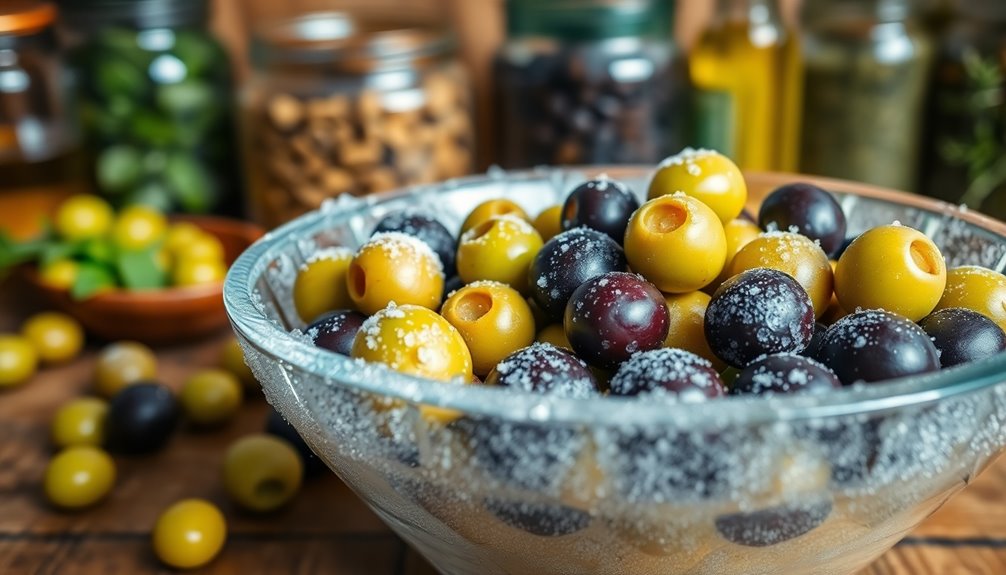 freezing olives for preservation