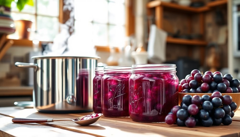 making homemade jelly process