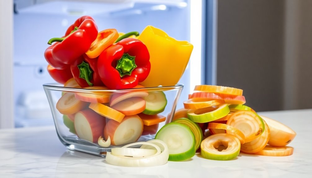 properly store bell peppers