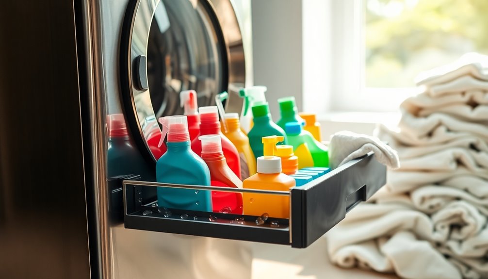 detergent tray cleaning process