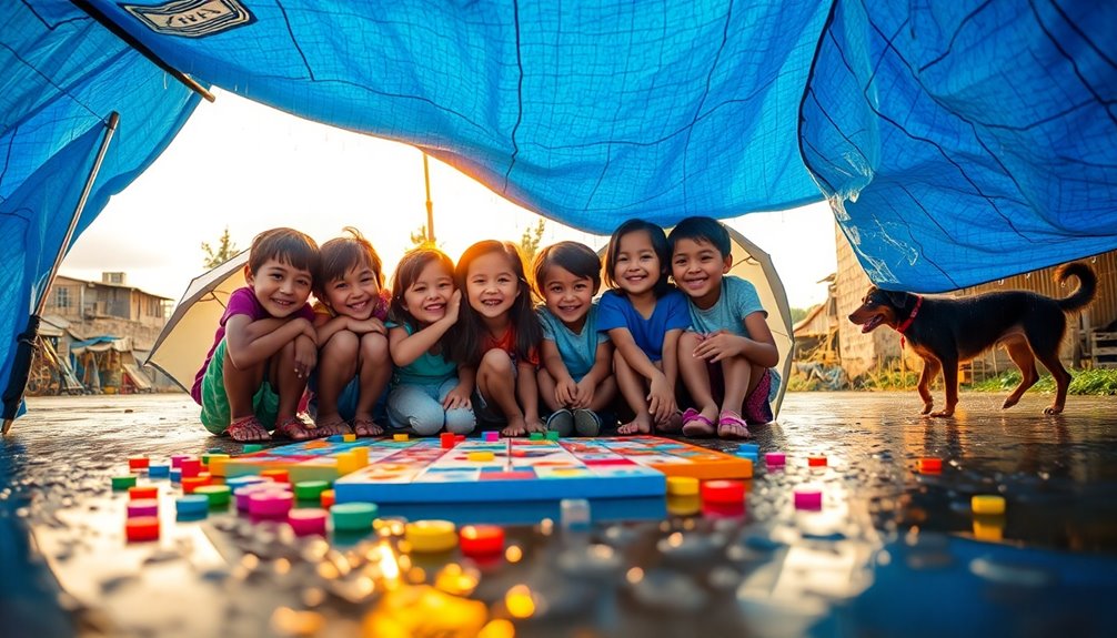 outdoor tarp game activities