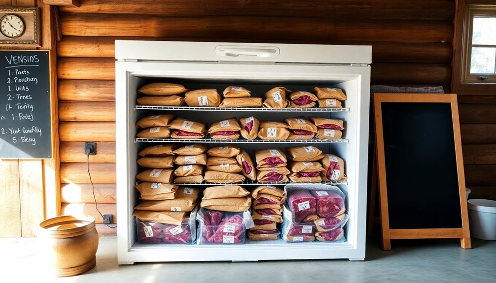 maximize freezer deer storage