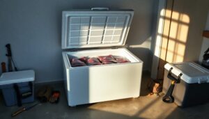 deer meat freezer space