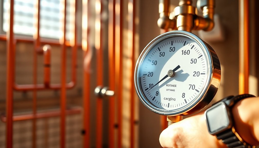 monitor radiant heating pressure