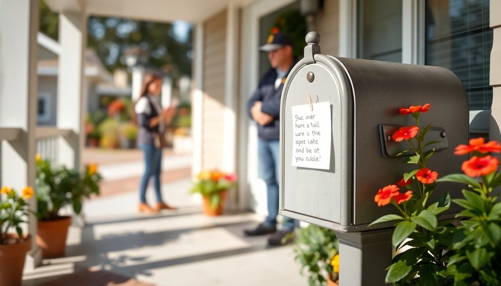 communicate with your mail carrier