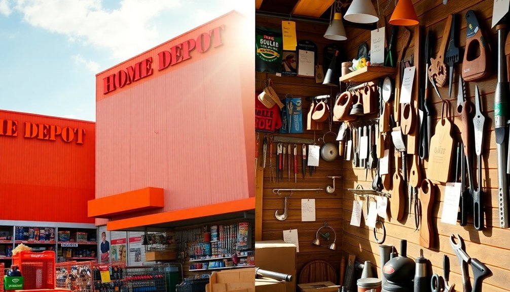 home depot vs local hardware