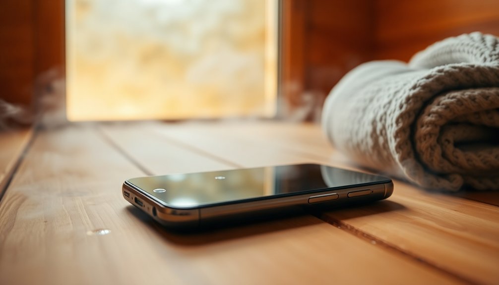 protect phone in sauna