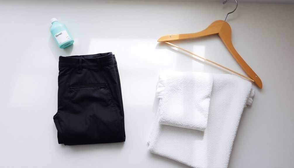 wash dress pants efficiently