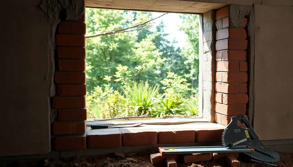 bricking basement window tutorial