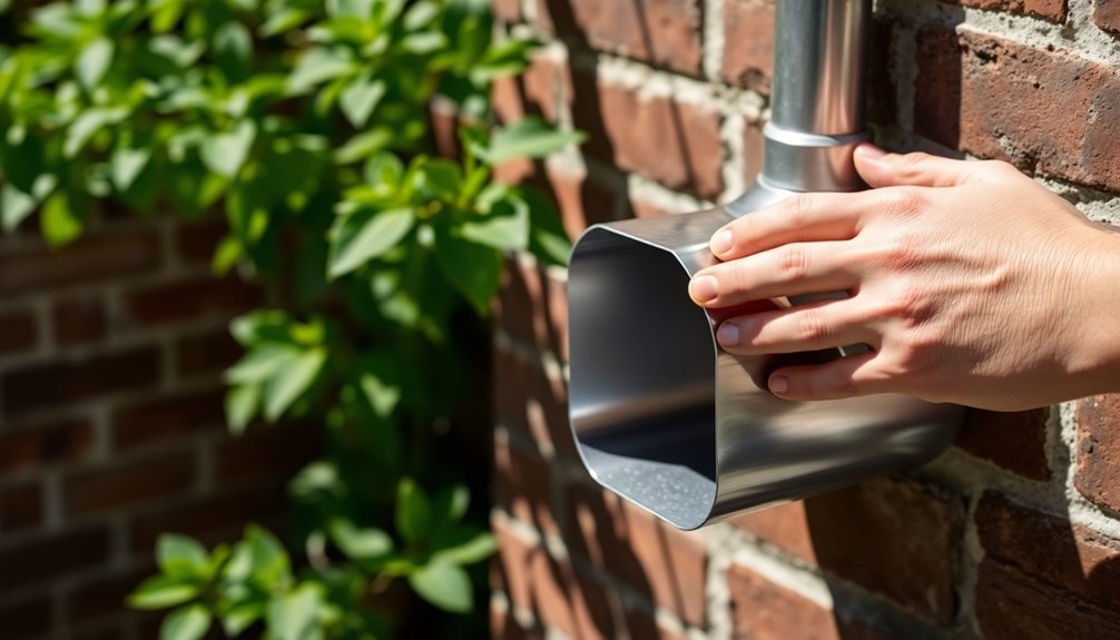 snug downspout fitting techniques