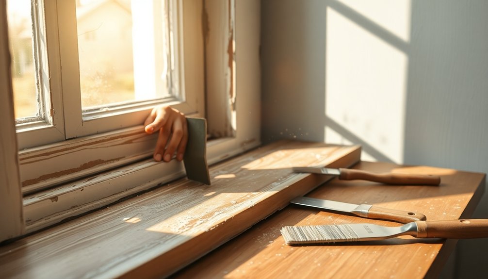 prepare window sills properly