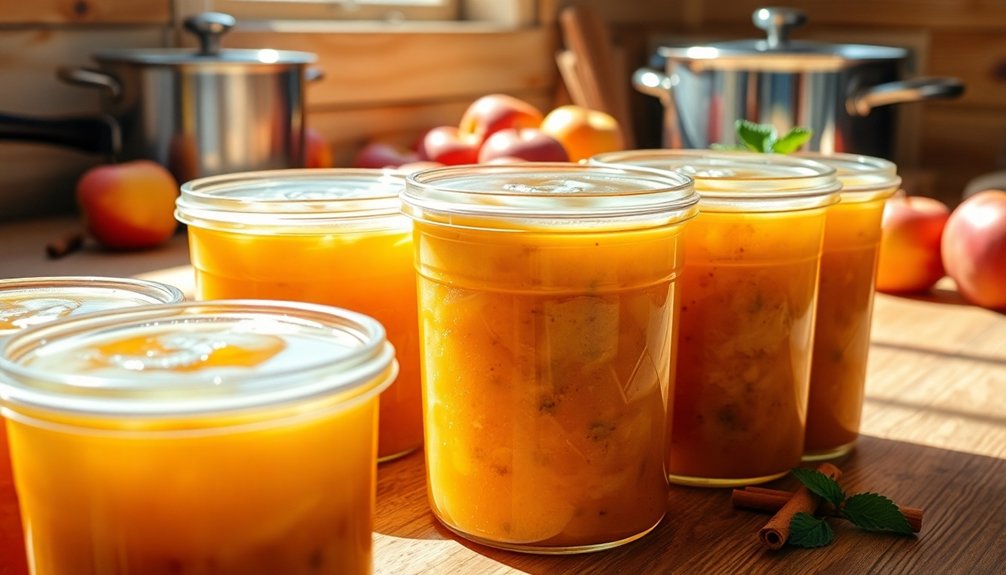 freeze applesauce in containers
