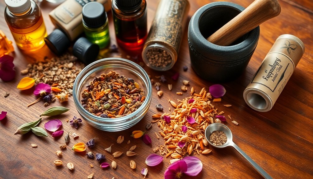 gather supplies for incense