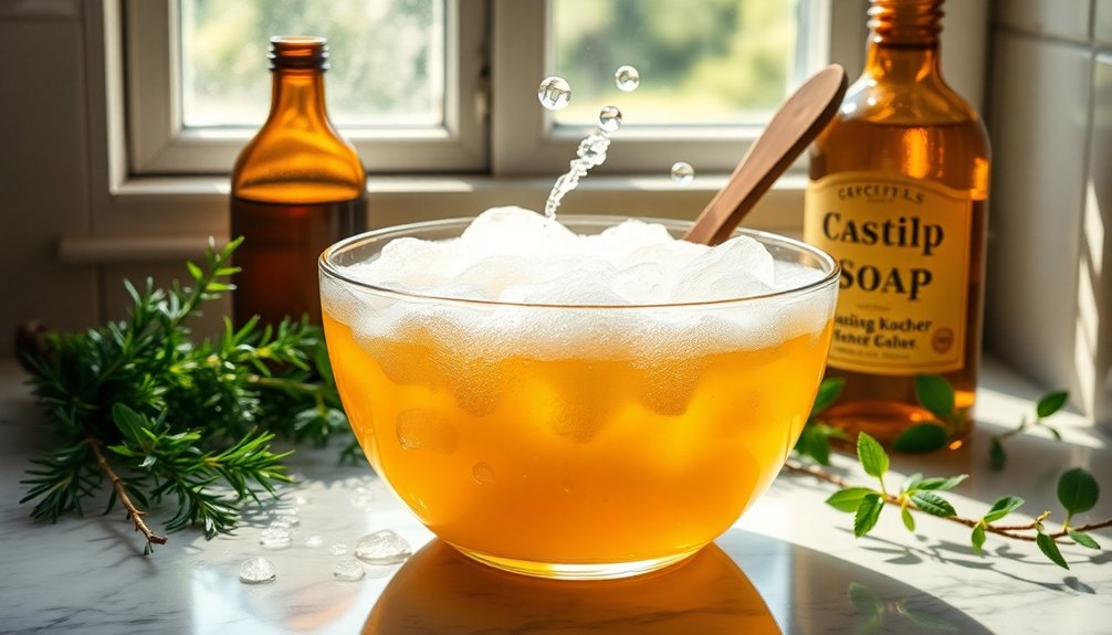 homemade castile dish soap