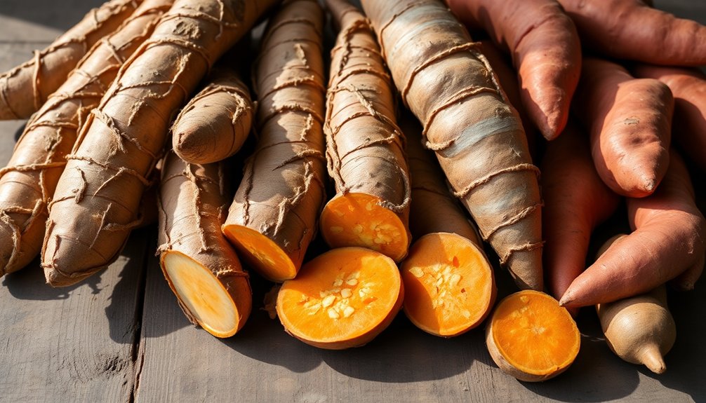 rough skinned starchy savory tubers