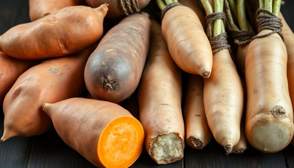 yams differ from sweet potatoes