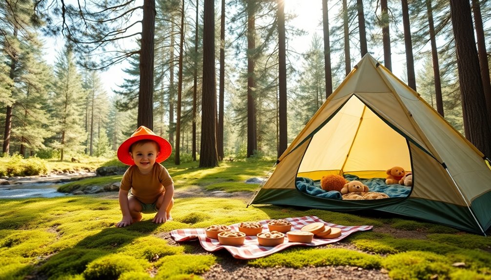 camping with toddlers affordably