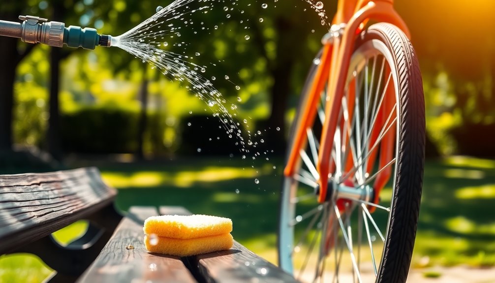 gentle water pressure rinsing