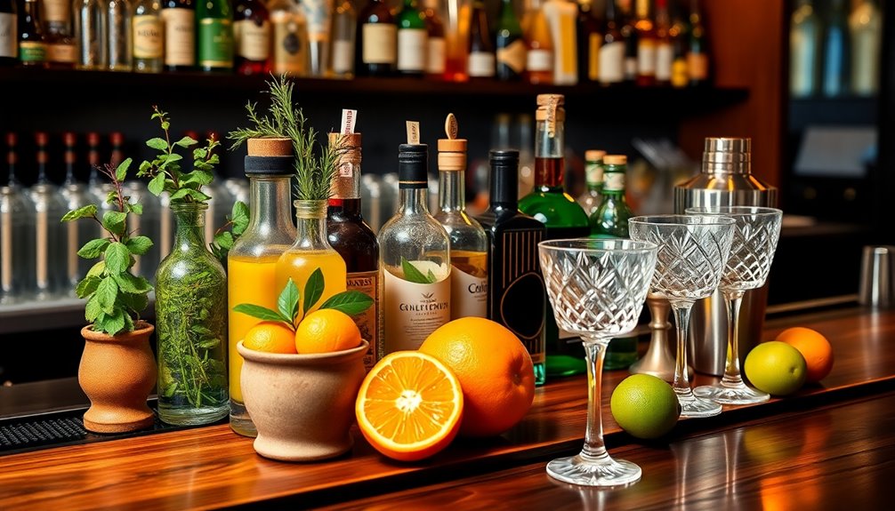 high end cocktail ingredients essentials