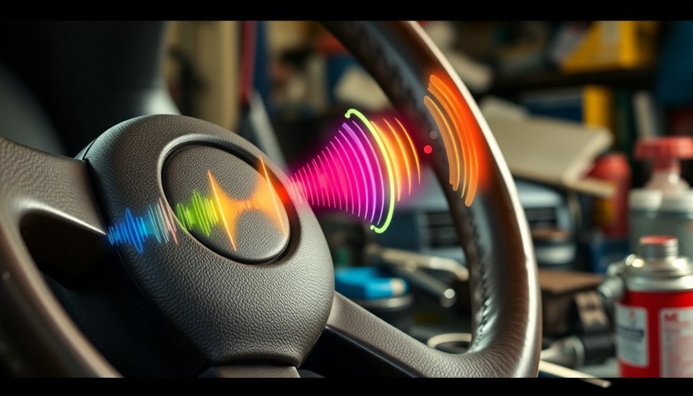 identify steering wheel noises