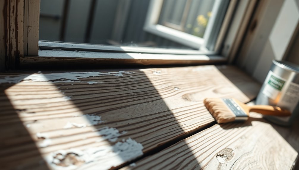 repair flaking window sills