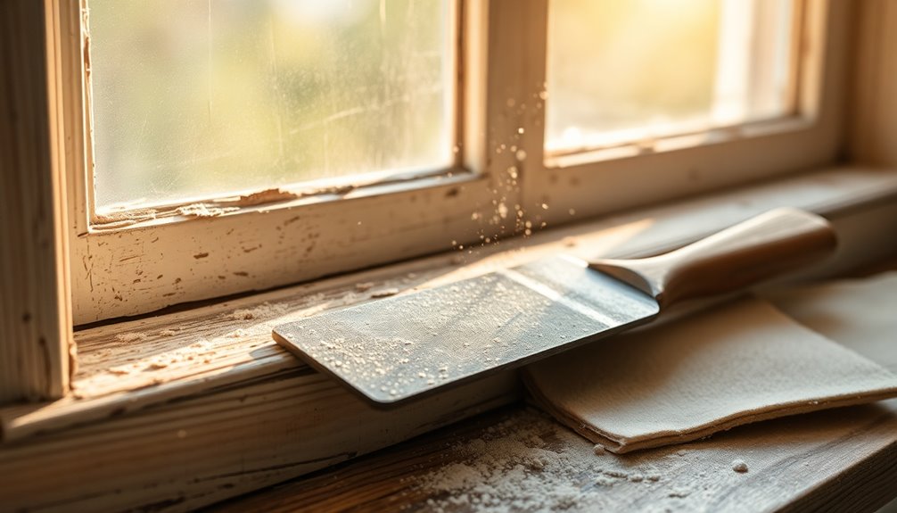 smooth window sill preparation
