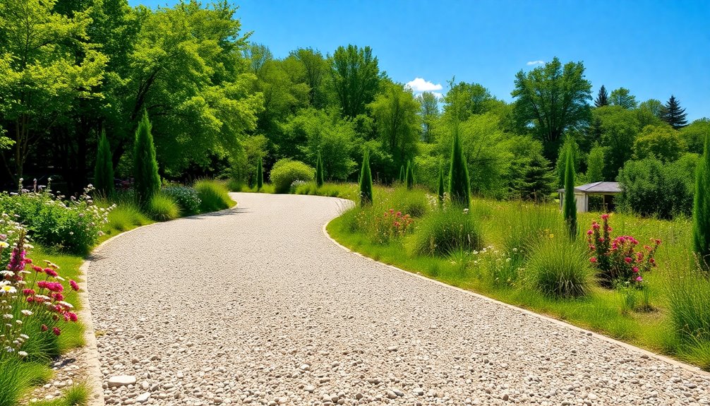 stylish eco friendly driveway design