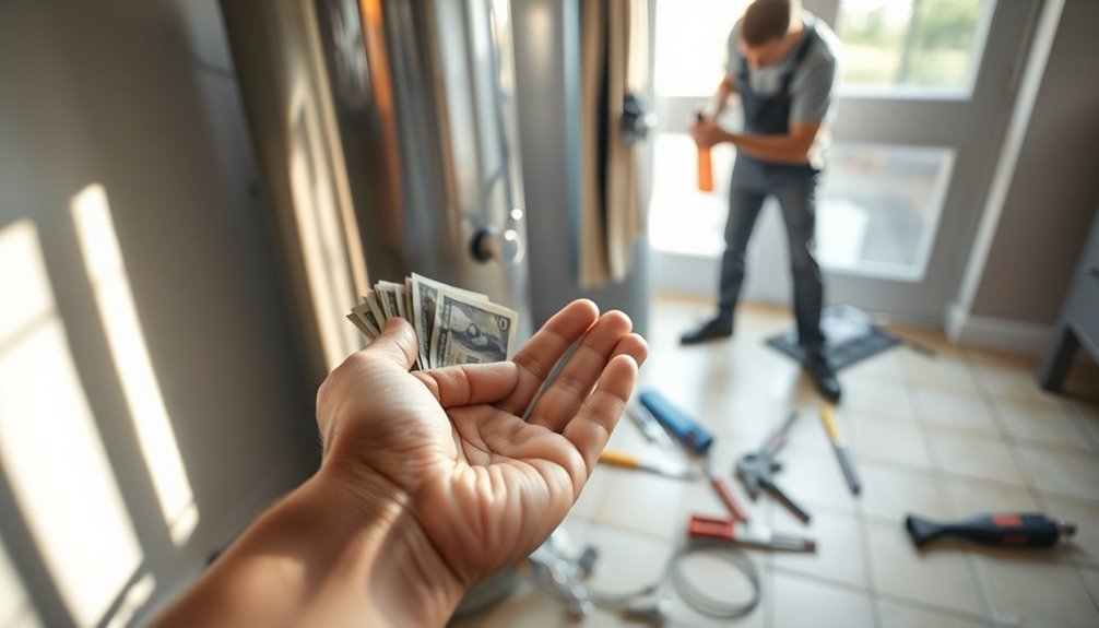 water heater repair payment concerns