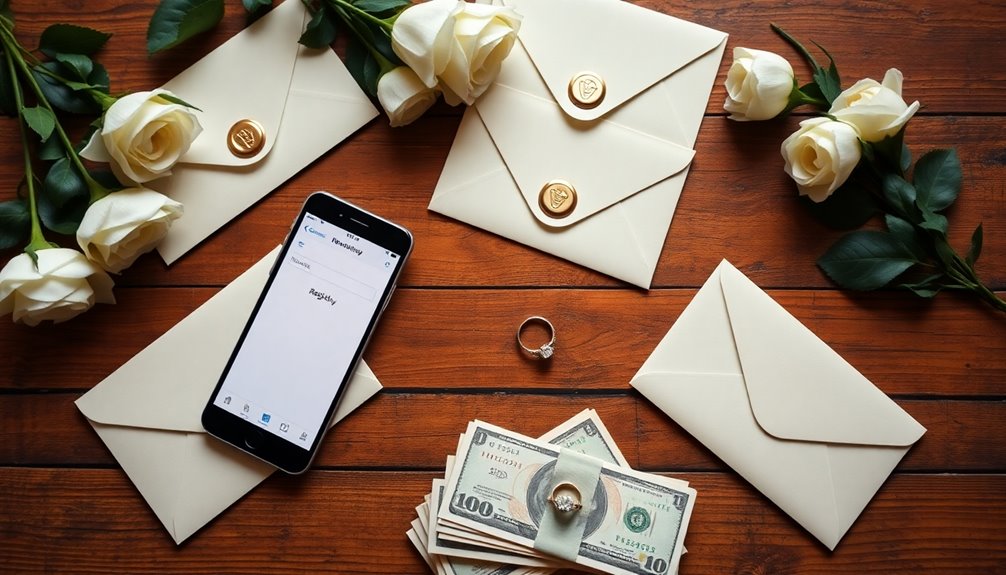 cash wedding registry setup
