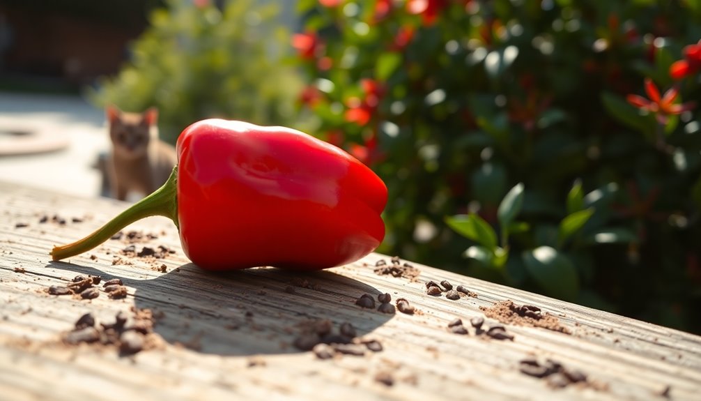 cayenne pepper repels animals