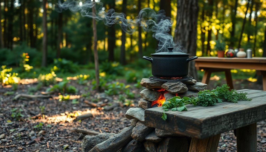 crude stoves for off grid cooking