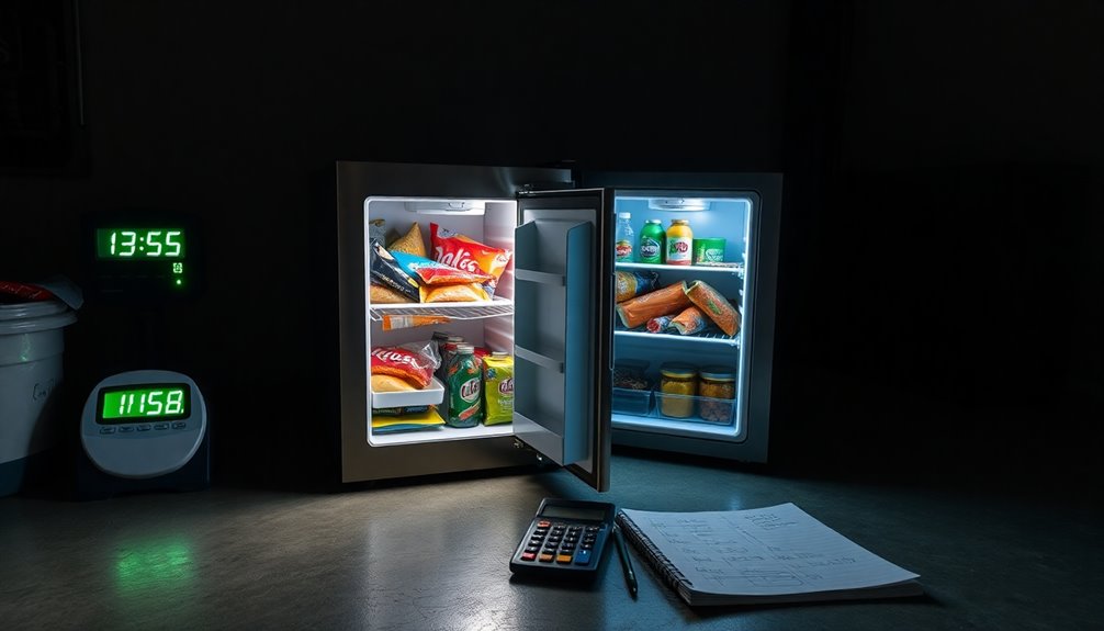 extra fridge monthly costs