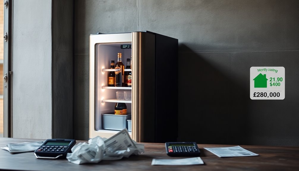 mini fridge power consumption