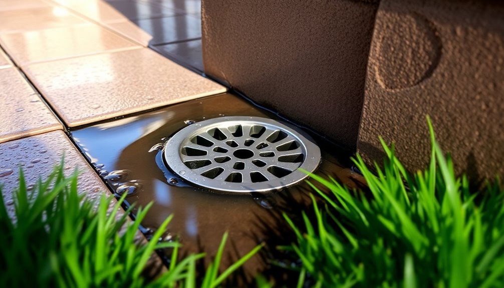 patio drainage issues identified