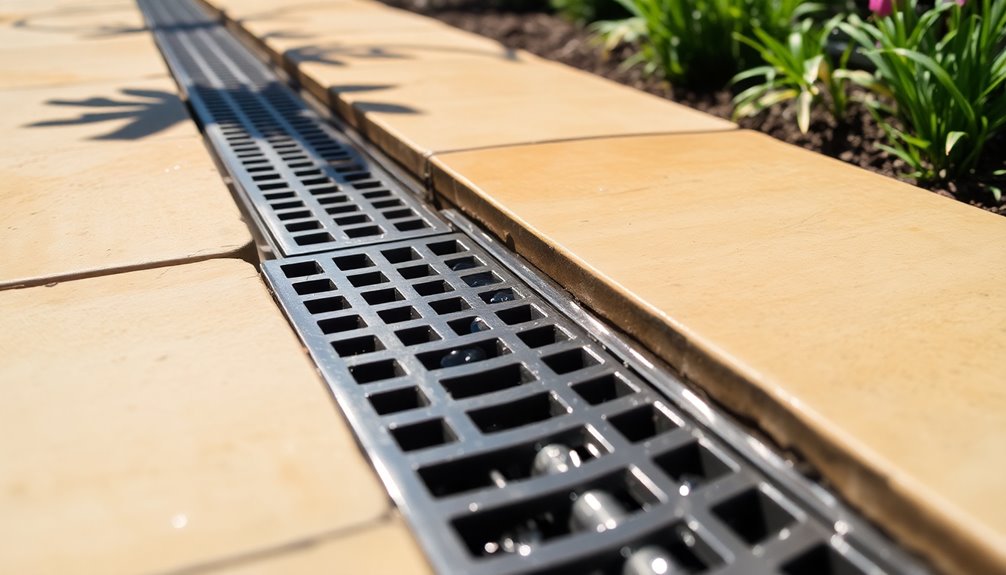 proper raised patio drainage