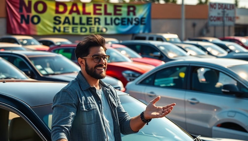 selling cars without license