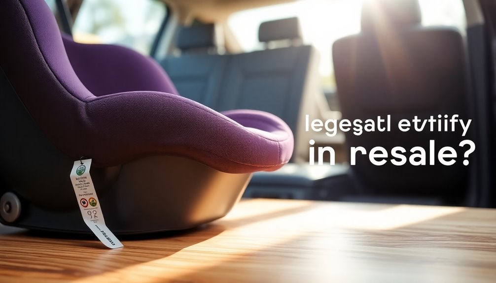 selling used car seats legally