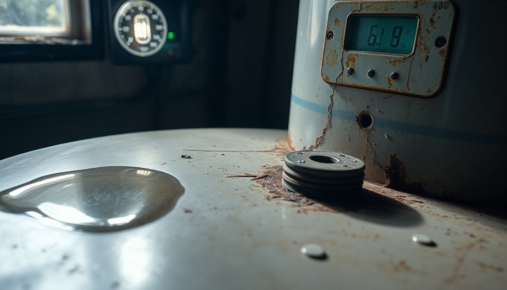 signs of water heater failure