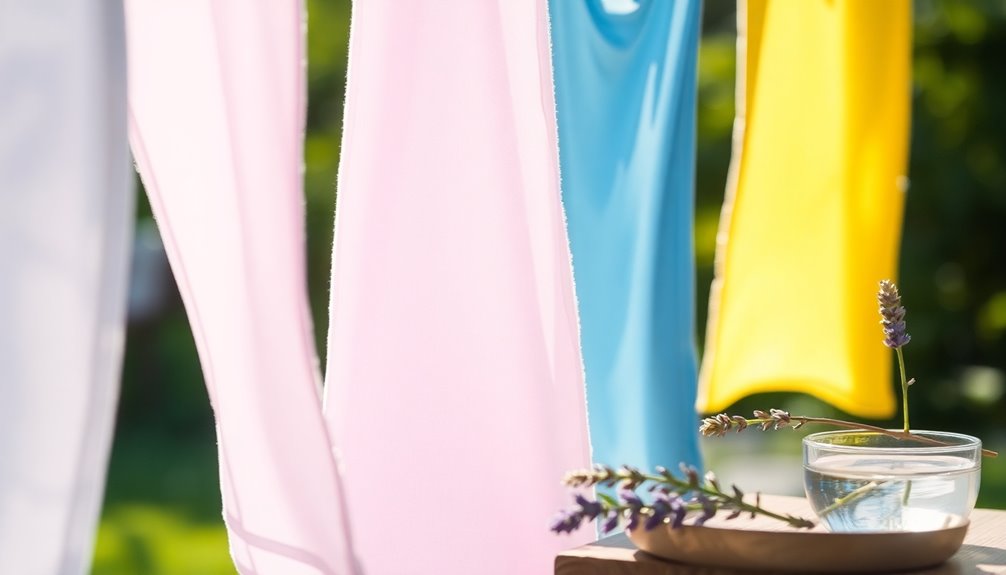 stiff clothes from air drying