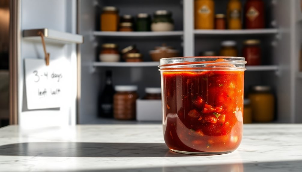 store meat sauce safely