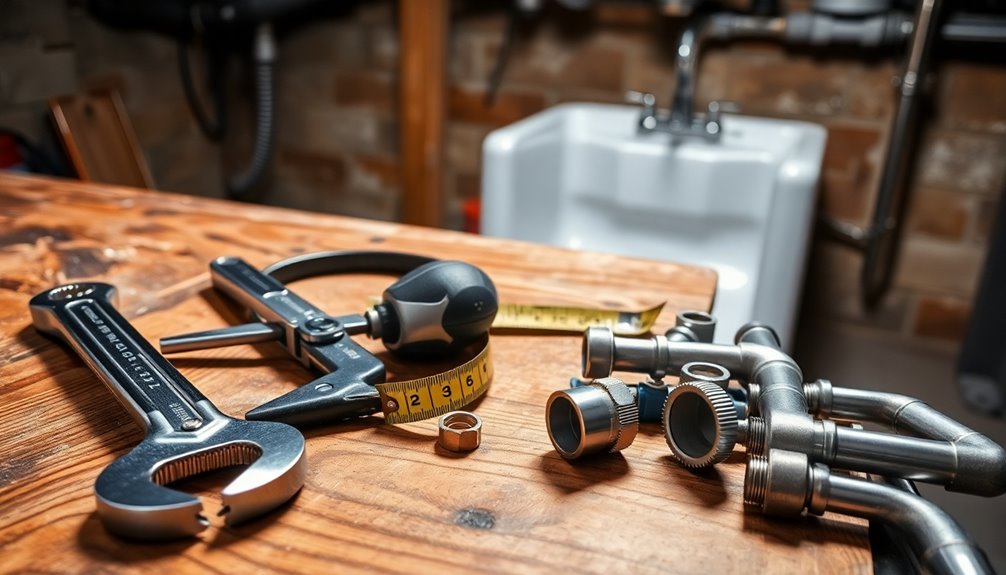 utility sink installation tools