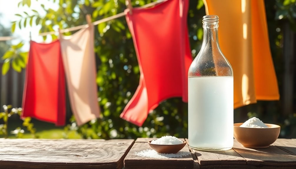 vinegar softens laundry fabrics