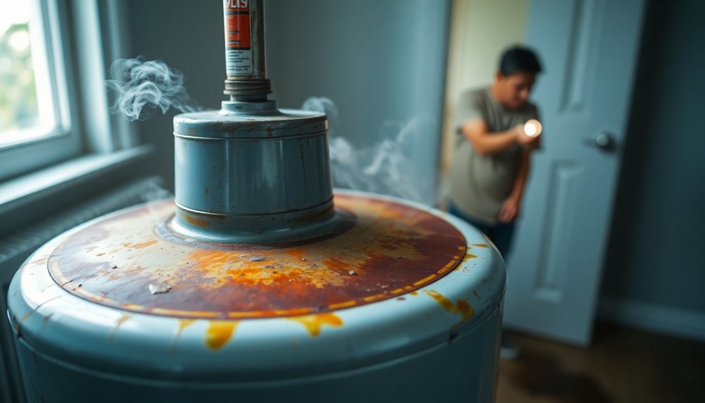 water heater replacement signs