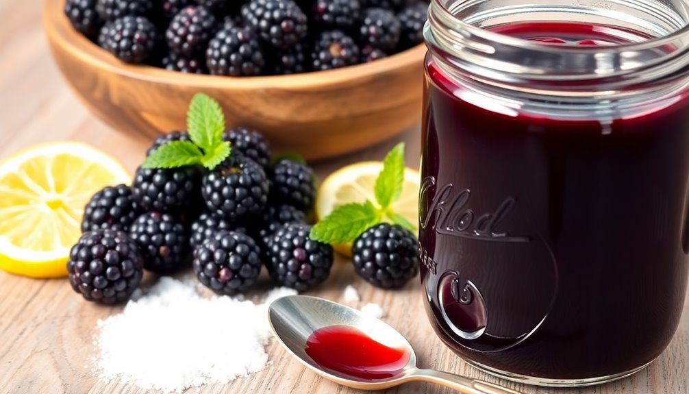 canning blackberry syrup process