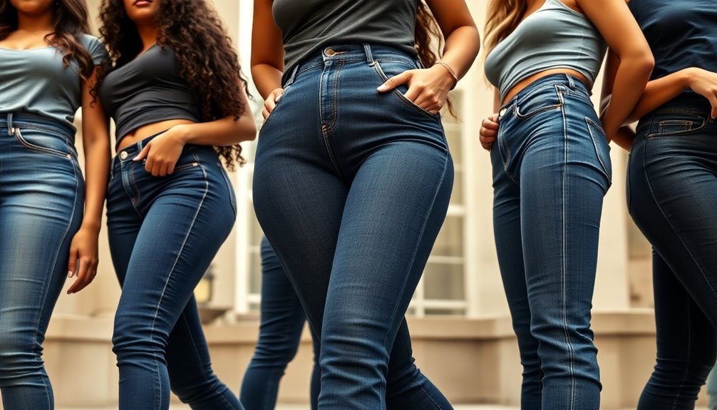 flattering jeans key features