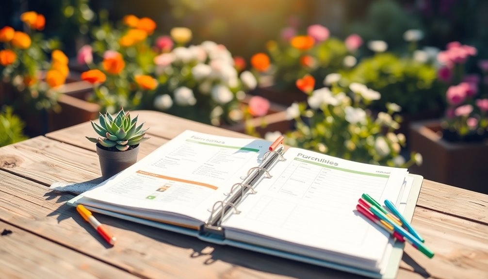 garden binder essential sections