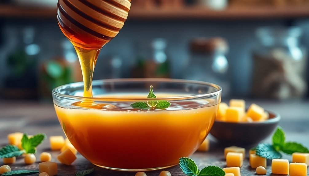 honey enhances lip hydration