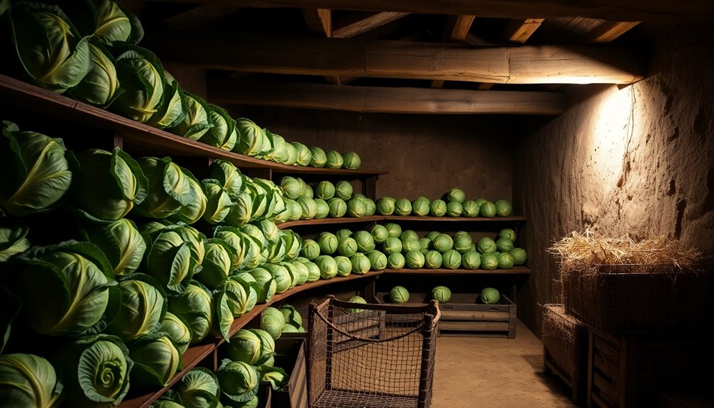 store cabbage in root cellar